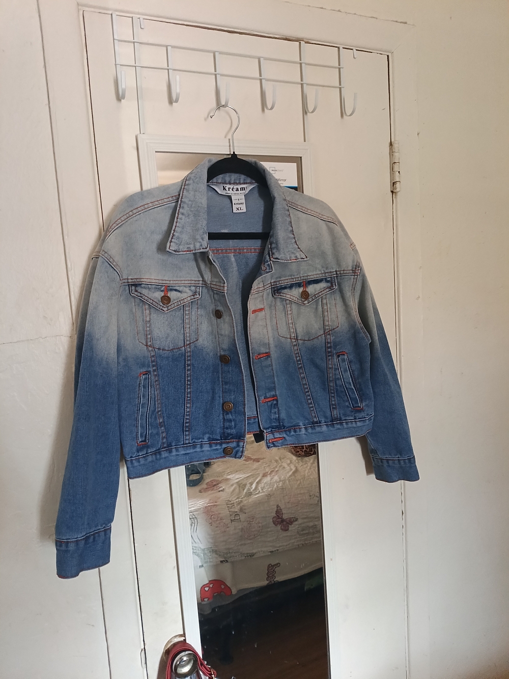 Women Blue Ombre Denim Jacket
